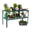 Two tier aluminium plant shelving Carousel 4