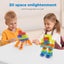 Kids 348PCS Magnetic Tiles Blocks Railcar Building Toys STEM Children Gift Play Carousel 4