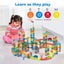 Kids 348PCS Magnetic Tiles Blocks Railcar Building Toys STEM Children Gift Play Carousel 5