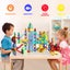 Kids 185PCS Magnetic Tiles Blocks Dinosaur STEM Building Toy Children Gift Play Carousel 3