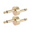 pedal connector 1/4 pedal connector 6.35 instrument accessories 2 Pack 1/4 Inch Carousel 6