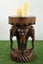 Handcrafted Wooden Elephant Table Carousel 1
