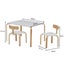 Kids Table & Chairs Set - White Carousel 8