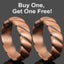 2 x Pure Copper Magnetic Rings for Women Arthritis Pain Relief SET OF 2-(BR1-M) Carousel 2