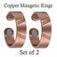 Copper Magnetic Rings Arthritis Joint Pain Natural Healing Unisex One Size - PY Carousel 1
