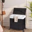 STORFEX 140L Large 3-Partition Laundry Hamper with Wheels and Lid - Black Carousel 4