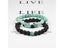 1-2PCS Natural Lava Stone Beaded Bracelet Set For Couples Best Friends Carousel 7
