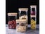 1 Piece Square Sealed Glass Jars For Spice Kitchen Storage Coffee Bean Storage Carousel 6