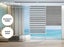 Marlow Blackout Zebra Roller Blind Curtains Double Window Sunshade 90x210 Grey Carousel 4