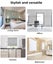 Marlow Blackout Zebra Roller Blind Curtains Double Window Sunshade 90x210 Grey Carousel 9