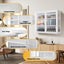 Glass Display Cabinet Wall Mounted Metal Bathroom Kitchen Pantry Cupboard Shelf Carousel 4