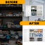 Glass Display Cabinet Wall Mounted Metal Bathroom Kitchen Pantry Cupboard Shelf Carousel 6