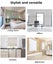 Marlow Blackout Zebra Roller Blind Curtains Double Window Sunshade 90x210 Beige Carousel 9
