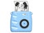 Instant Print Camera For Kids Portable Digital Camera With 32G TF Card Blue Carousel 3