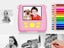 Instant Print Camera For Kids Portable Digital Camera With 32G TF Card Pink Carousel 3