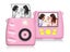 Instant Print Camera For Kids Portable Digital Camera With 32G TF Card Pink Carousel 7