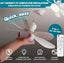 Socket Fan Light – Deluxe Model Warm Light Ceiling Fans with Lights Ceiling Fan Carousel 8