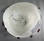 Vintage Art Glass Bowl with Applied Red Glass Accents Carousel 2