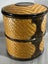 Beautifully Woven Mid-Century Lacquered Nesting Rattan Basket Set Carousel 8