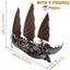 LOTR Ambush Ship Pirates Of Caribbean Reveng Warship Black Pearl Sailboat Bui... Carousel 5