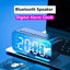 1pc LED Digital Alarm Clock with Bluetooth ,Speaker Mirror Bedroom Office Dec... Carousel 3