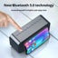 1pc LED Digital Alarm Clock with Bluetooth ,Speaker Mirror Bedroom Office Dec... Carousel 5
