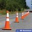 Red PVC Traffic Cone - Range of Heights Available - with Reflective Strips Carousel 3
