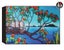 Jo May Rectangle 10 x 14 cm Black Art Block - Pohutukawa & Coastline Carousel 1