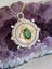 Emerald & Mother of Pearl Pendant in solid 925 Silver with 18ct YG/RG/WG Plate Carousel 1