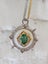 Emerald & Mother of Pearl Pendant in solid 925 Silver with 18ct YG/RG/WG Plate Carousel 4