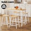 Artiss 4X Bar Stools Chairs Oak Carousel 4