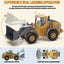 9 Channel Metal RC Wheel Loader,Remote Control Kids Construction Play Toys with Carousel 9