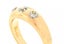 Mens Antique Victorian 14K Gold 0.80ctw European Diamond 3 Stone Gypsy Band Ring Carousel 4
