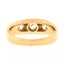 Mens Antique Victorian 14K Gold 0.80ctw European Diamond 3 Stone Gypsy Band Ring Carousel 5