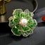 Ophelia Peony Sculpted Resin Brooch - Translucent, Transparent, Blossom, Flow... Carousel 5