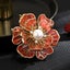 Ophelia Peony Sculpted Resin Brooch - Translucent, Transparent, Blossom, Flow... Carousel 7