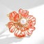 Ophelia Peony Sculpted Resin Brooch - Translucent, Transparent, Blossom, Flow... Carousel 12