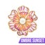 Ophelia Peony Sculpted Resin Brooch - Translucent, Transparent, Blossom, Flow... Carousel 17