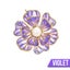 Ophelia Peony Sculpted Resin Brooch - Translucent, Transparent, Blossom, Flow... Carousel 19