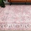 Extra Large Rug Pink Runner Distressed Retro Washable Soft Carpet Carousel 5