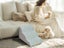 3 Steps Pet Dog Stairs for High Beds and Sofa High-Density Sponge Foam Dog Steps Carousel 3