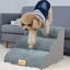 3 Steps Pet Dog Stairs for High Beds and Sofa High-Density Sponge Foam Dog Steps Carousel 7