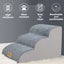 3 Steps Pet Dog Stairs for High Beds and Sofa High-Density Sponge Foam Dog Steps Carousel 5