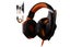 Gaming Bass Surround Over Ear Headphones with LED Light for PC Mac Laptop-Orange Carousel 5