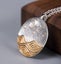 Handmade Sterling Silver Seascape Sea Pearl Moon Stars Pendant with Chain Carousel 4