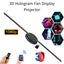 3D Hologram Projector Advertising Display Fan Wall-mounted HD LED Carousel 3