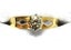 Handmade 18ct 2-Tone & 9ct WG Diamond Solitaire Ring TCW 0.26cts! Size L- 170016 Carousel 3