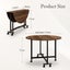 Folding Dining Table Set 4 Chairs 5 Piece Extendable Outdoor Home Furniture Carousel 6