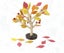 Assembled Tree Wood Yellow Leaves Carousel 4