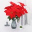 artificial poinsettia fake flower Artificial Poinsettia Simulation Christmas Carousel 1